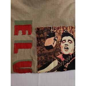 ELVIS PRESLEY, Vintage ~ He Dared To Rock ~ Green Cotton Graphic T Shirt Size M